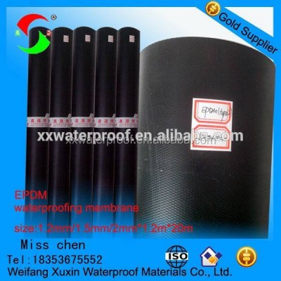 1.2mm1.5mm2mm Best Price And Best Quality Epdm Rubber Waterproof Membrane For Basement