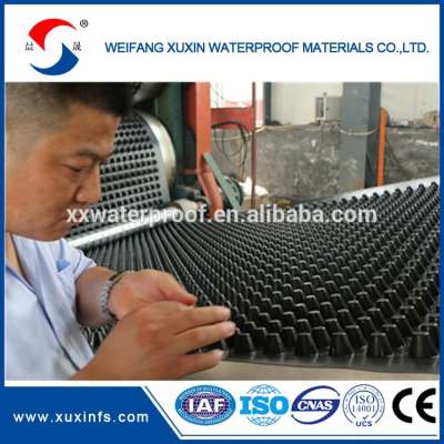 HDPE 8mm grass drainage mat for wall waterproof