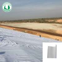 Composite sheet material geotextile with hdpe geomembrane